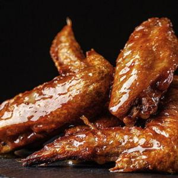 Delivery Wings on the Couch
