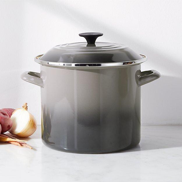 Le Creuset ® Oyster 8-Qt. Enameled Stock Pot