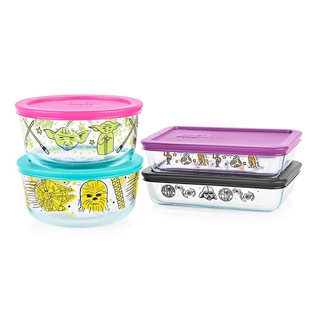 Pyrex 4-Cup Decorated 8-pc Set, Star Wars Food Storage
