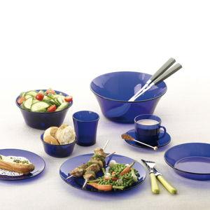 Cobalt Blue Glass Dishes / Set for 4