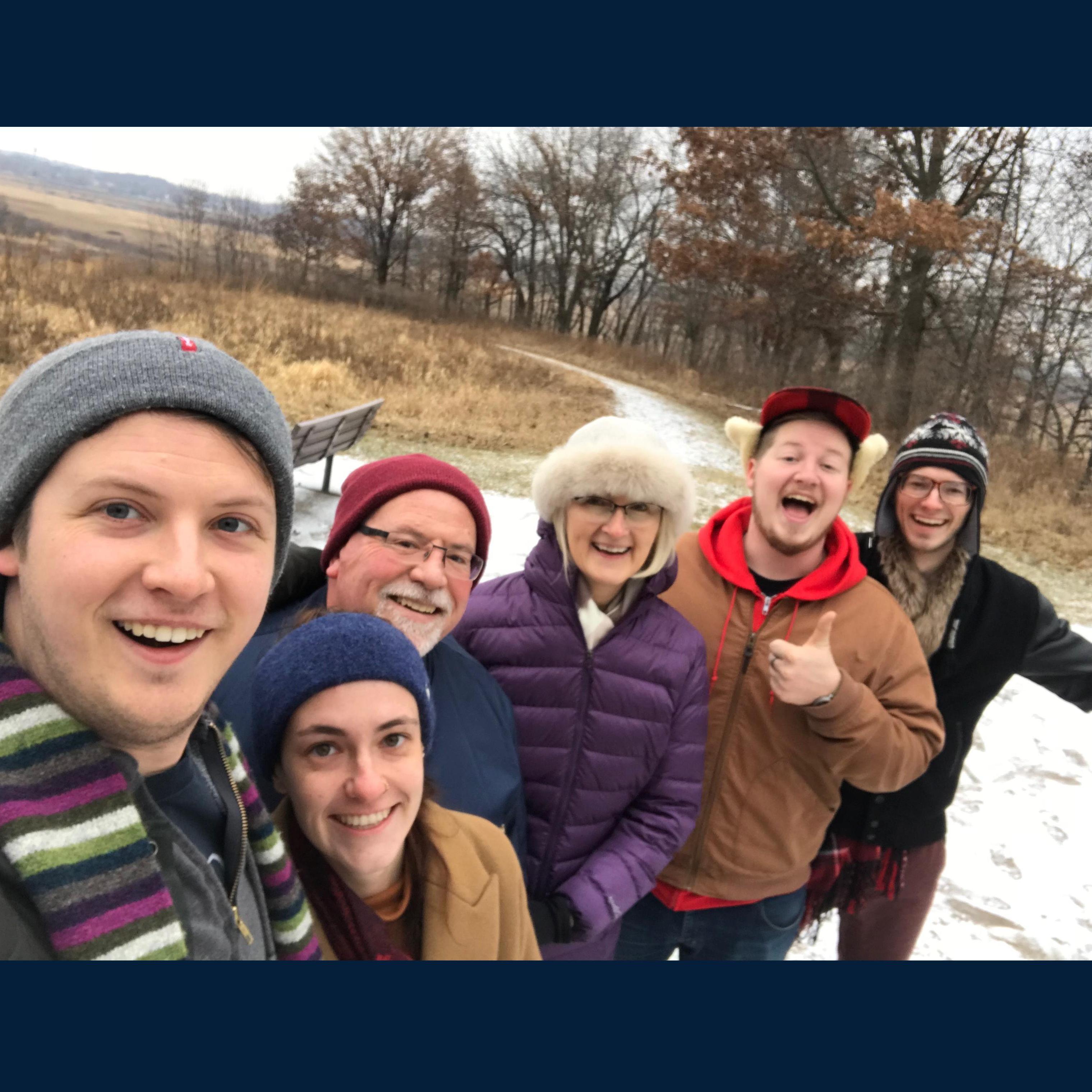 Evan's family last Christmas.