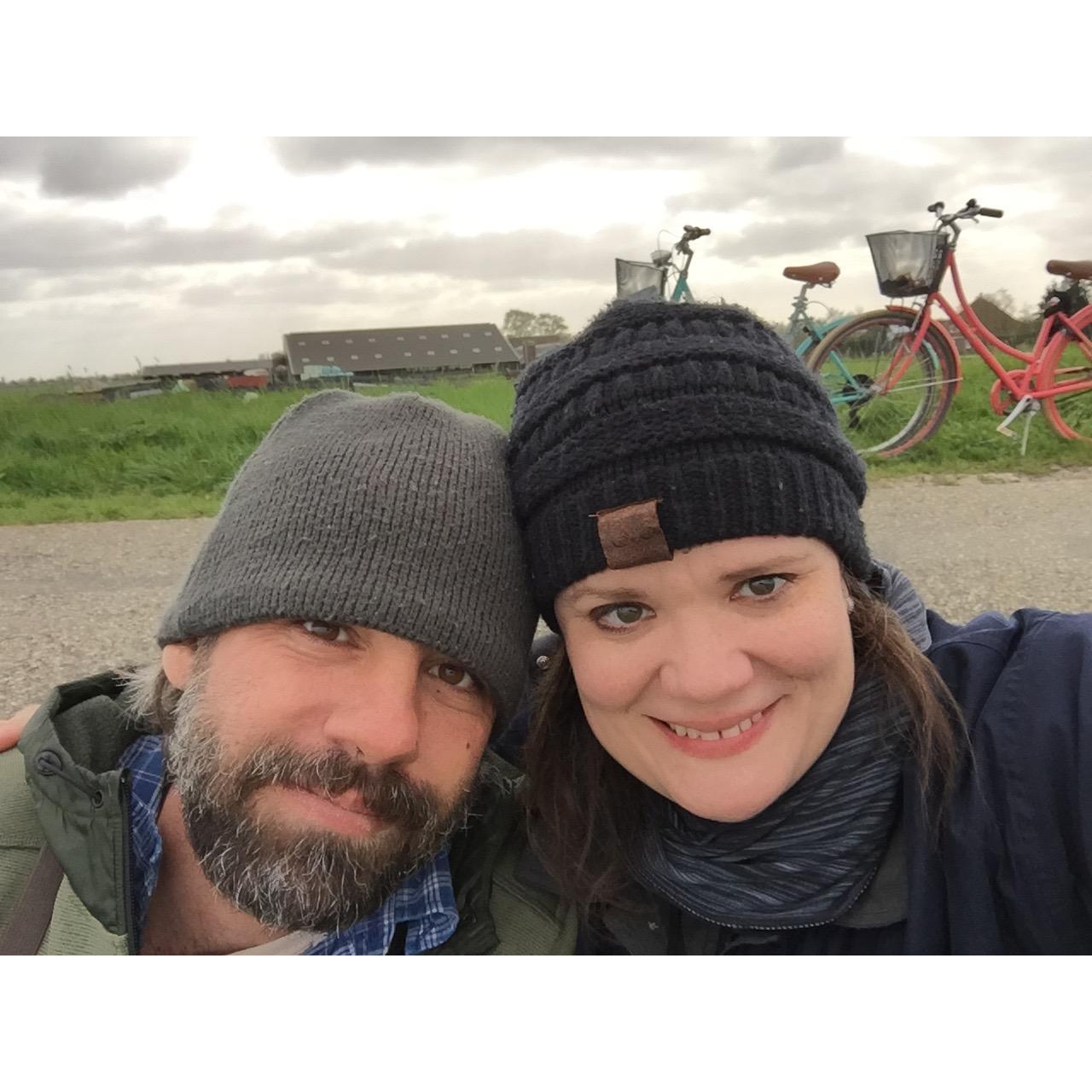 Bike ride around 35 miles of countryside, North Amsterdam, Netherlands | April 2017