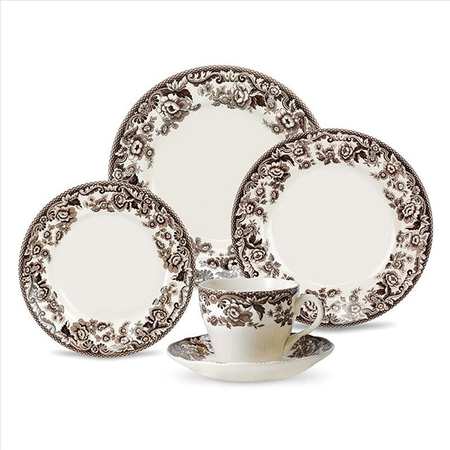 Spode Delamere 5-Piece Place Setting (Service for 1)- Fine Earthenware