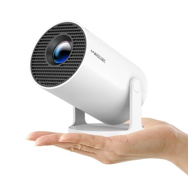 Magcubic 2026 Upgraded HY300PRO Mini Projector with WiFi and Bluetooth, Portable Projector 4K Support, Auto Keystone, 180 Degree Rotation, Smart Proyector for Home Outdoor
