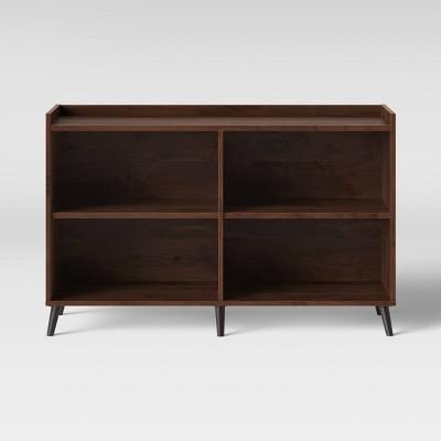 Modern Gallery Horizontal Bookcase Walnut Brown - Room Essentials™