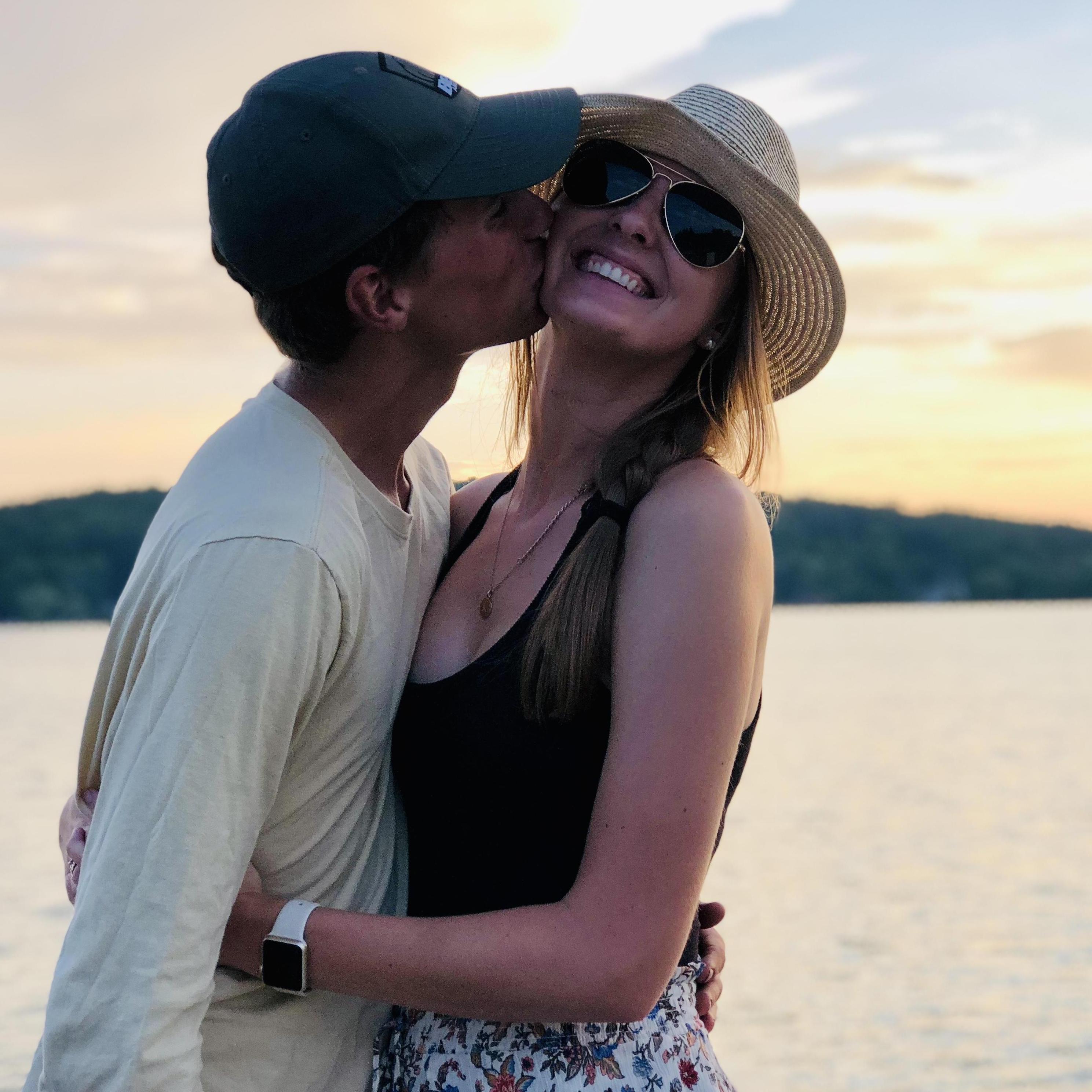 this was taken after we drove the boat to dinner on walloon lake, 2018