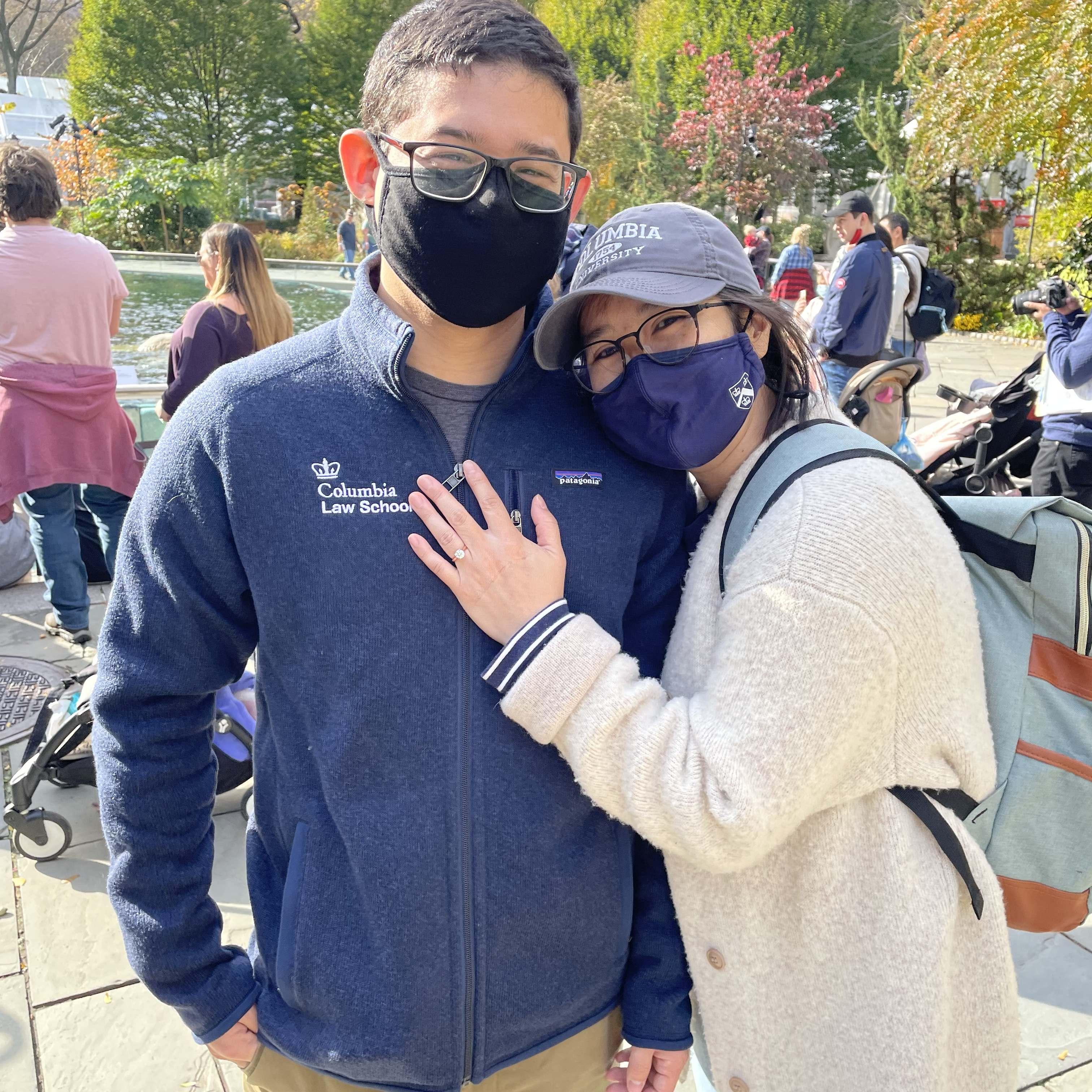 Proposal at Central Park Zoo