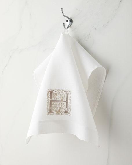 Arte Italica Initial Monogram Guest Towel