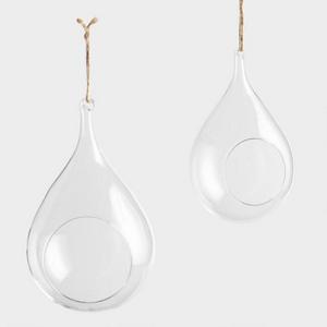 9.5" Hanging Teardrop Vase