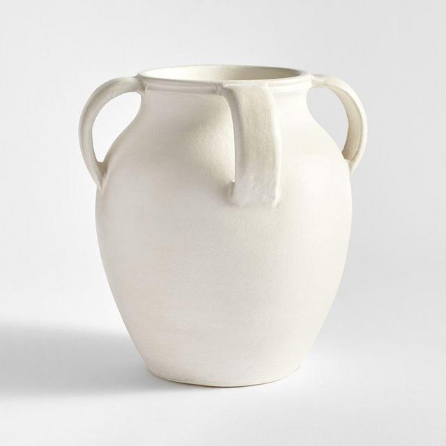 Joshua Ceramic Vase, Large - White