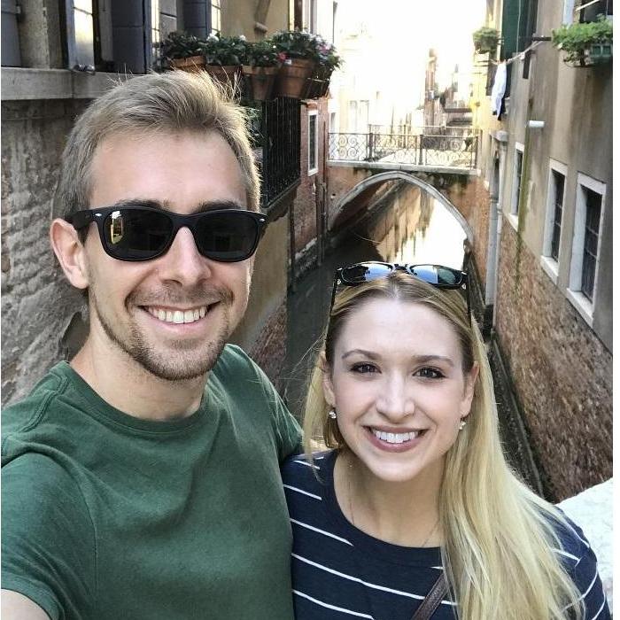 We are in Venice admiring the city of canals!