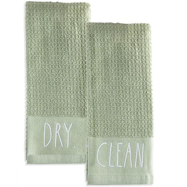 Rae Dunn Hand Towels, Embroidered Decorative Hand Towel for Kitchen and  Bathroom, 100% Cotton, Highly Absorbent, Two Pack, 16x26, Embroidered