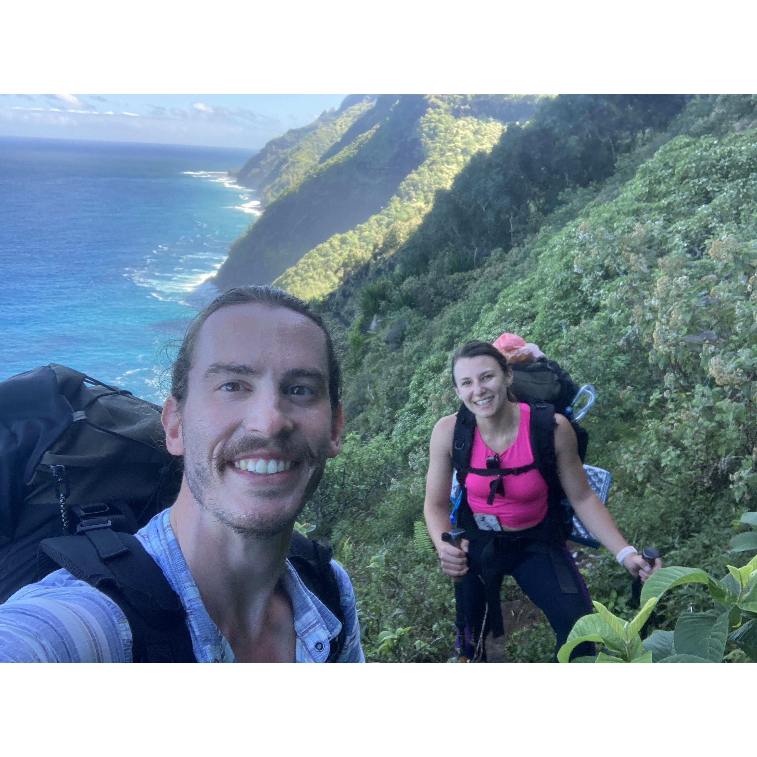 We almost died on the Napali Coast hike but luckily we live to tell the tale!