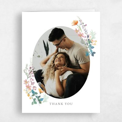White Boho Wedding Thank You - Dolce Photo