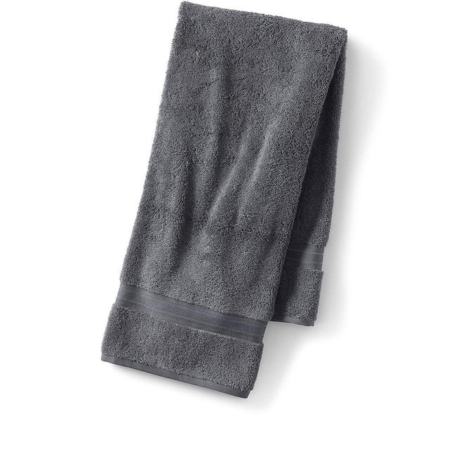 Lands' End Supima Towel Rich Steel Bath- Bath Sheet