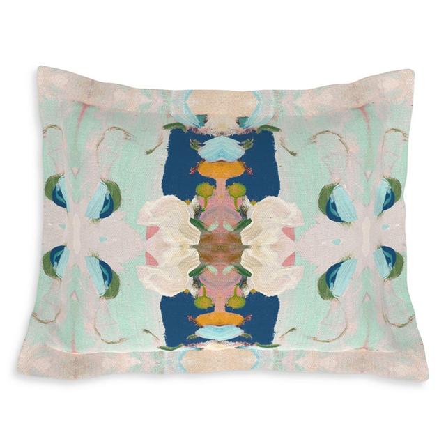 Laura Park Designs Monet's Garden Navy Standard Sham