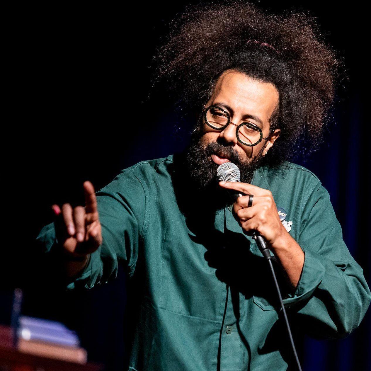 Stand-up comic Reggie Watts, dropping wisdom and beats.