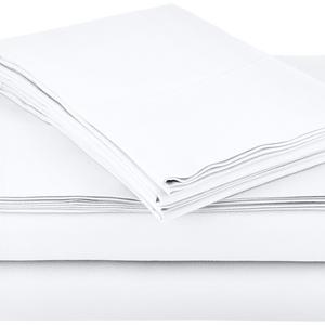AmazonBasics Microfiber Sheet Set - Queen, Bright White