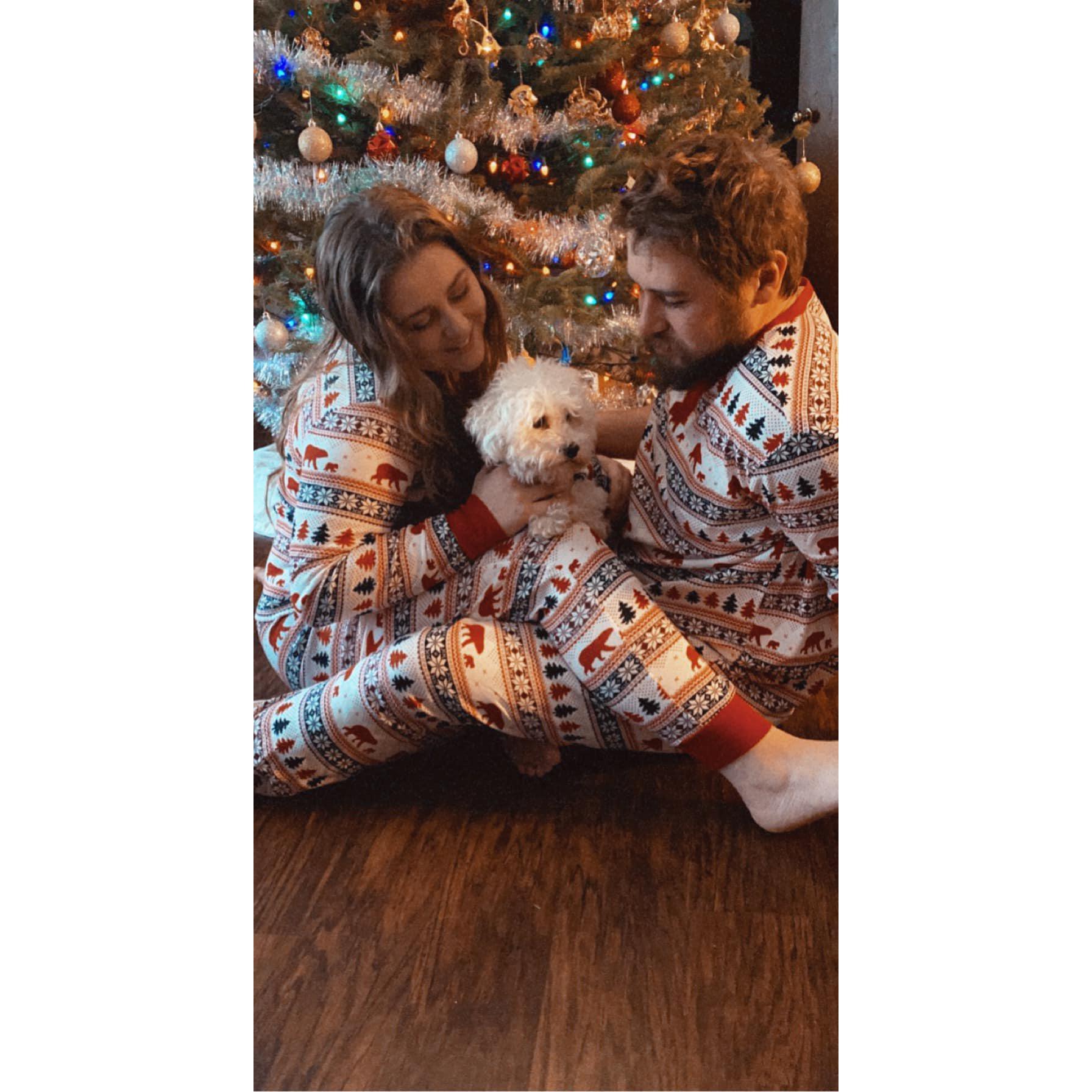 The first family Christmas photo, Dec 2021