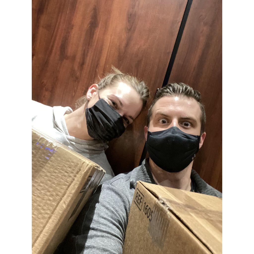 January 2021: Moving into our first apartment in Columbus as new-grad nurses