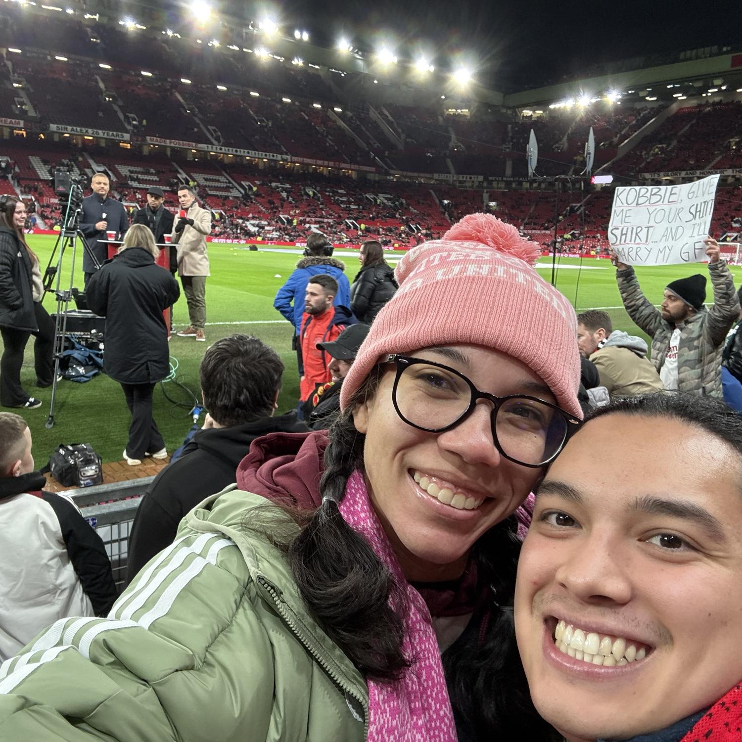 Manchester United v Newcastle 📉 amazing seats for Cobi’s birthday 🎉