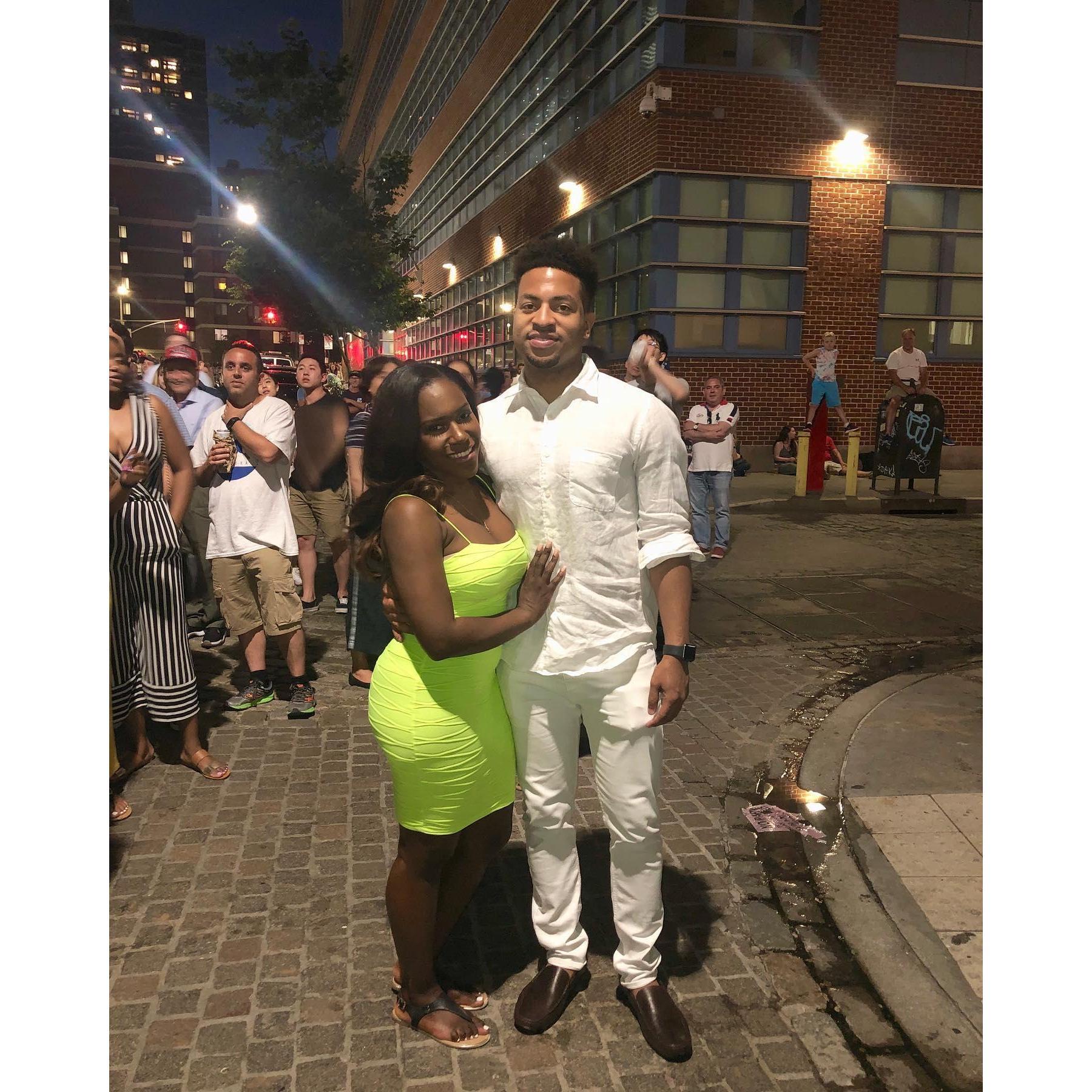 Valerie's surprise birthday dinner in 2019