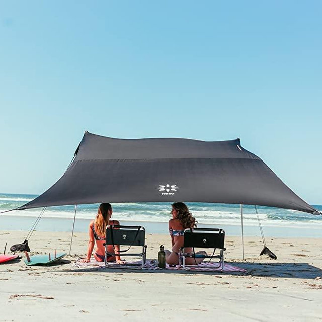 Neso Tents Grande Beach Tent, 7ft Tall, 9 x 9ft, Reinforced Corners and Cooler Pocket