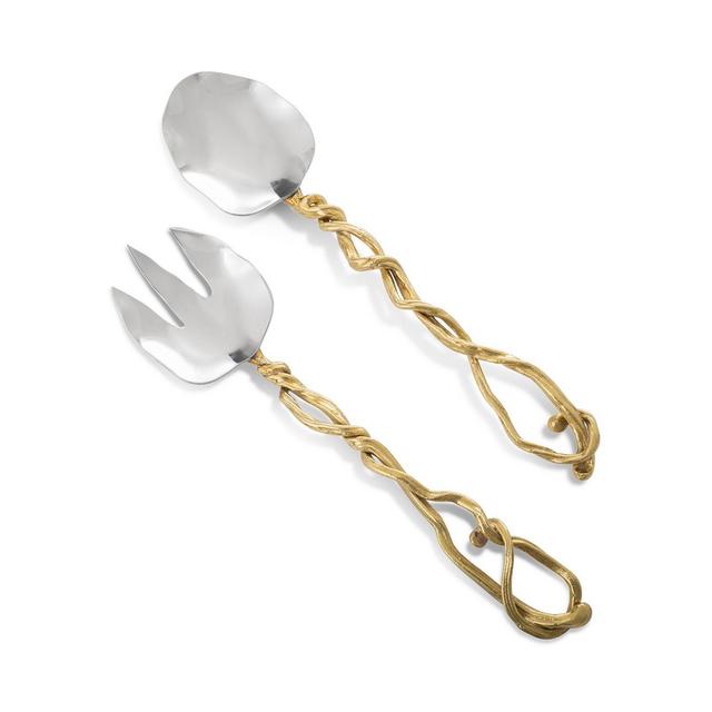 Michael Aram Wisteria Gold Serving Set