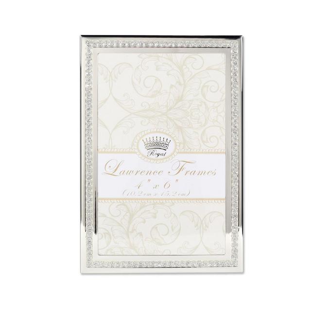 Lawrence Frames Dazzle Silver and Glitter Picture Frame - 4" x 6"