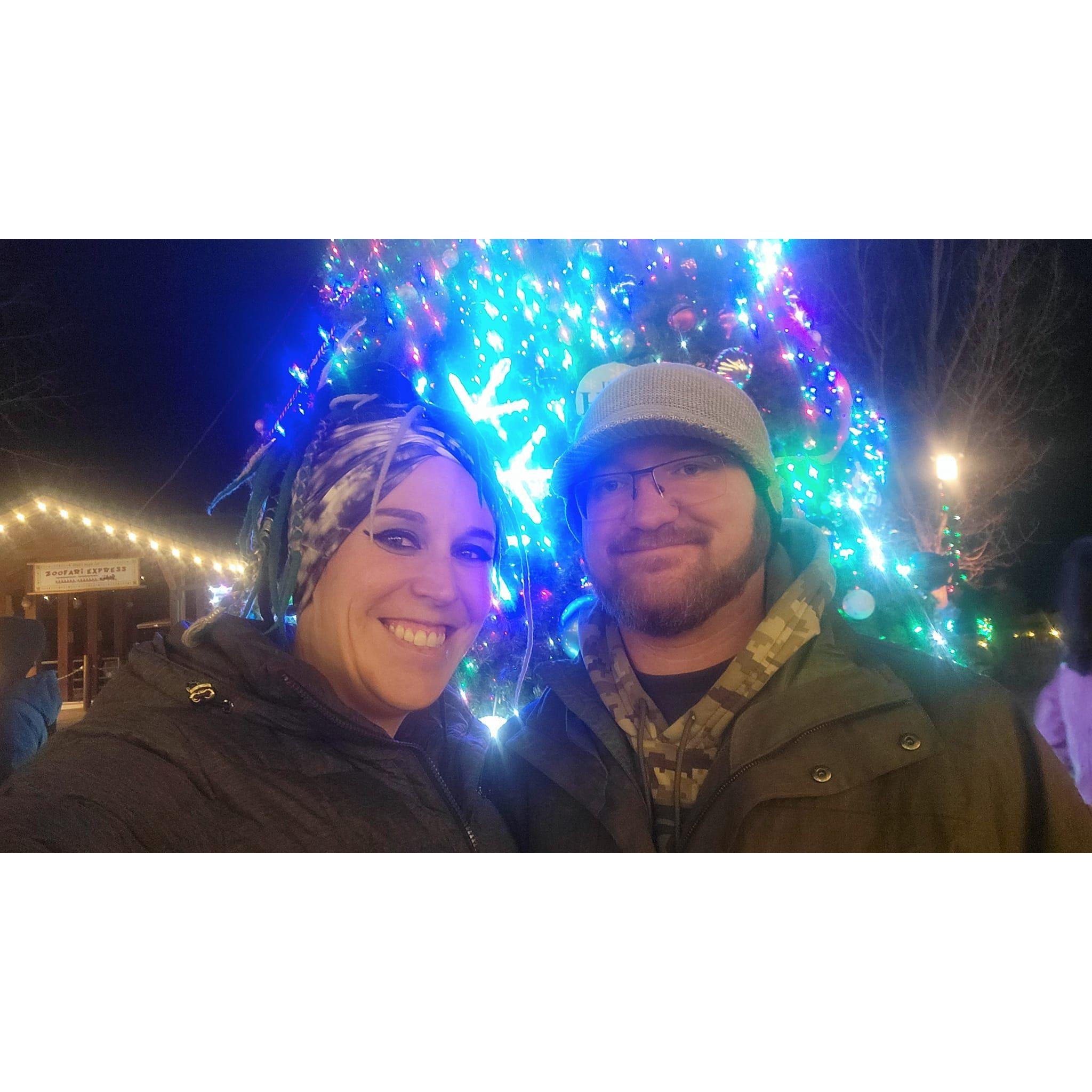 Re-creating our first date to Zoo Lights