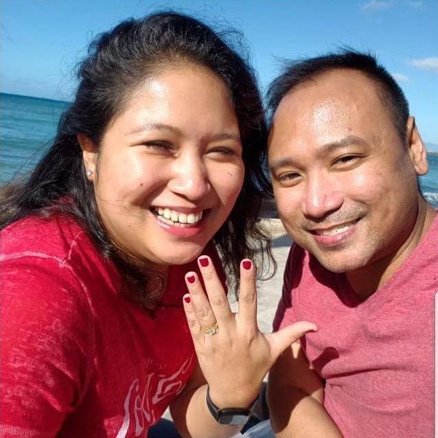 Roldan proposed on November 28, 2018 at Queen's Beach.