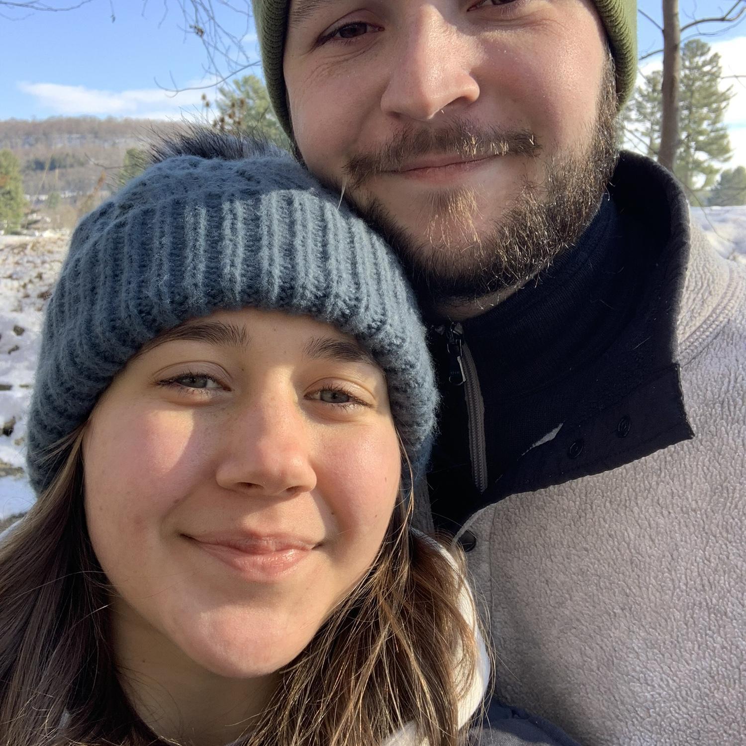 Snow walk, stomped on a lot of ice