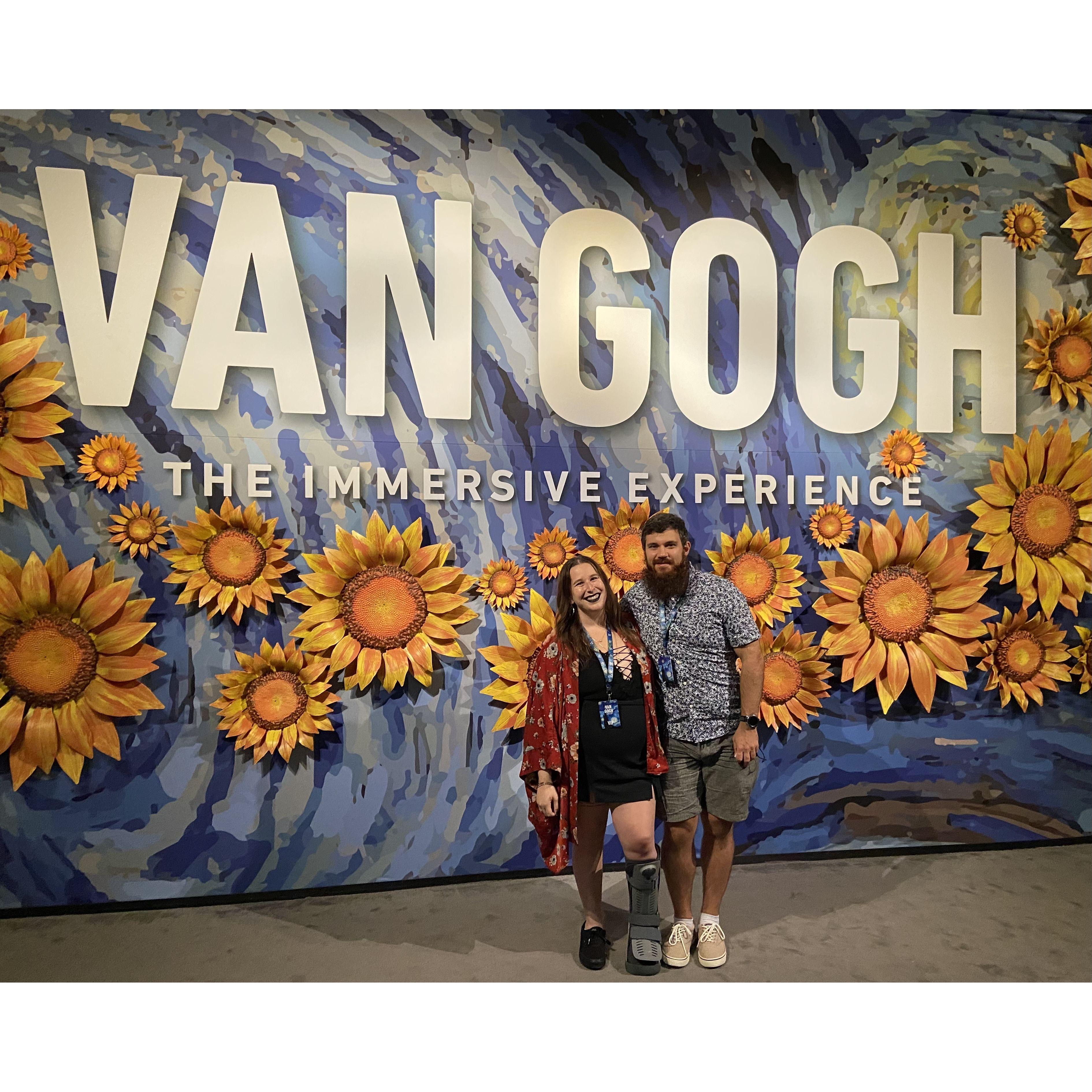 Van Gogh is one of Emjay's favorite artists-- this was such an exciting date night for her!