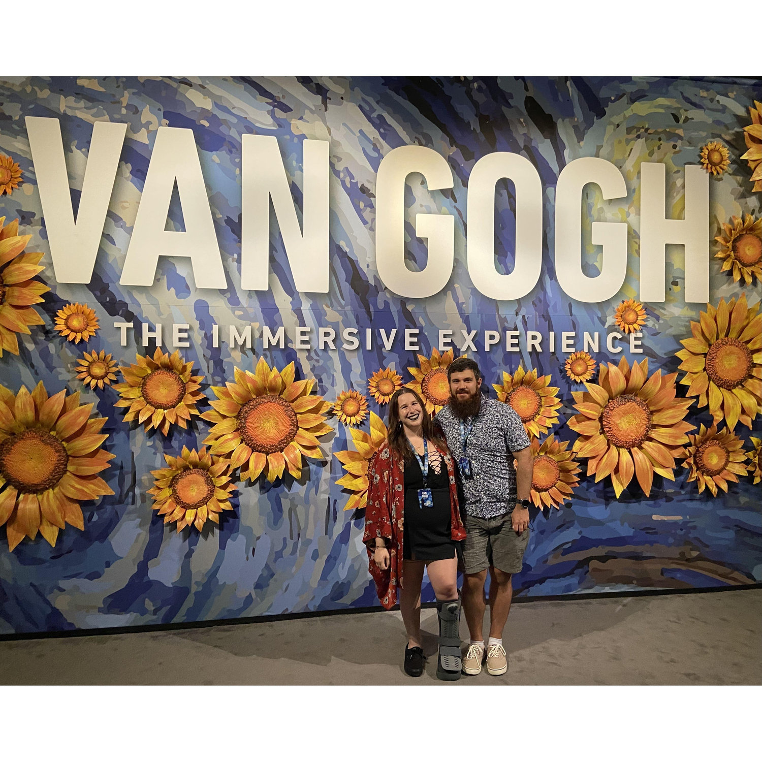 Van Gogh is one of Emjay's favorite artists-- this was such an exciting date night for her!