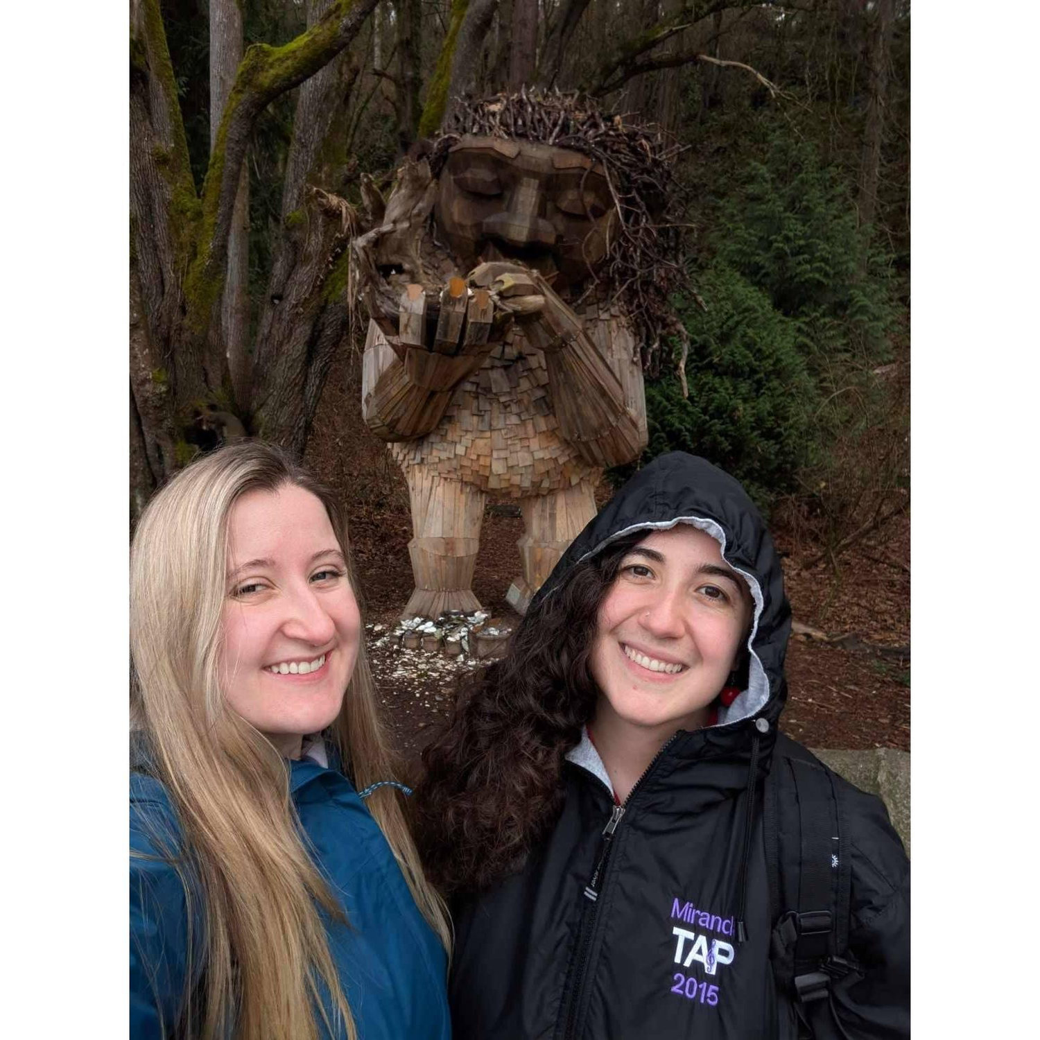Visiting one of the Northwest Trolls