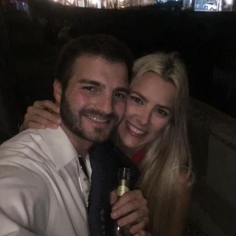 Walking the streets of Positano with a bottle of Prosecco and celebrating our engagement!