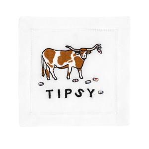 TIPSY - set of 4 cocktail napkins