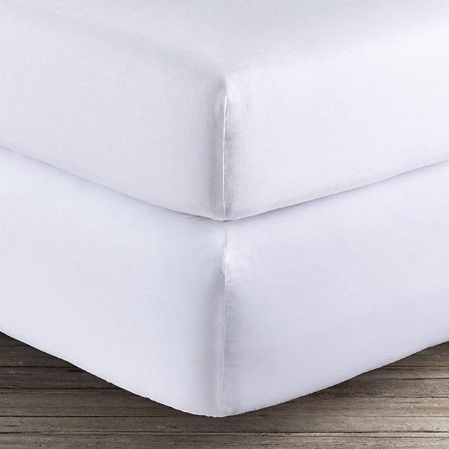 Italian 600 Sateen Box-Spring Cover, Size Queen, Color White