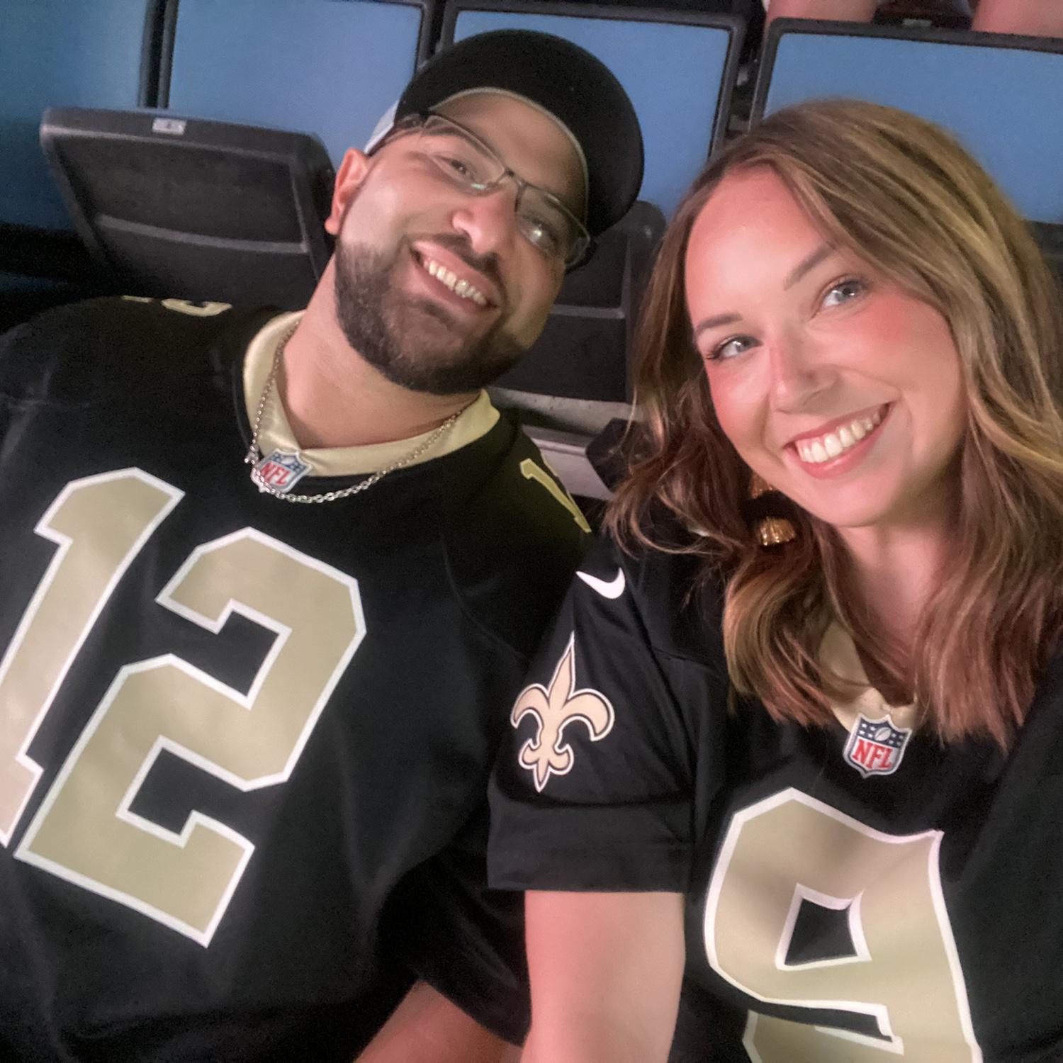 Saints game (we love it here)