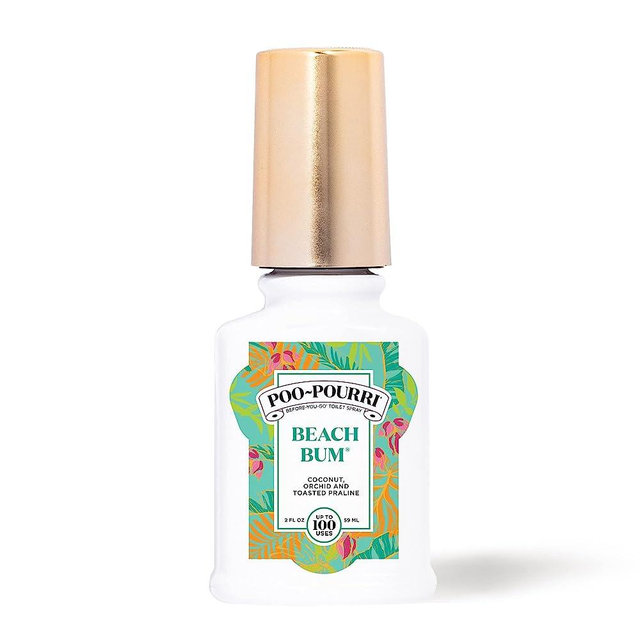 Poo-Pourri Before-You-Go Toilet Spray, Beach Bum, 2 Fl Oz (Pack of 1) - Coconut, Orchid and Toasted Praline
