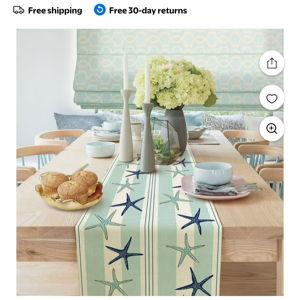 Summer Beach Table Runner