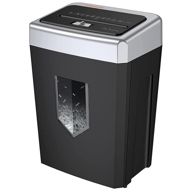 Paper Shredder Heavy Duty, Bonsaii 14-Sheet 30-Minute Cross-Cut Paper Shredders for Office Heavy Duty with 4.8 Gallons Large Pullout Basket, Jam Proof Quiet Shredding Credit Card/Staples