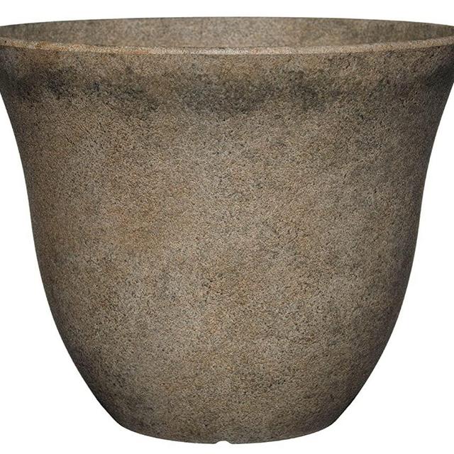 Classic Home and Garden Patio Pot Honeysuckle Planter, 15 Inch, Fossil