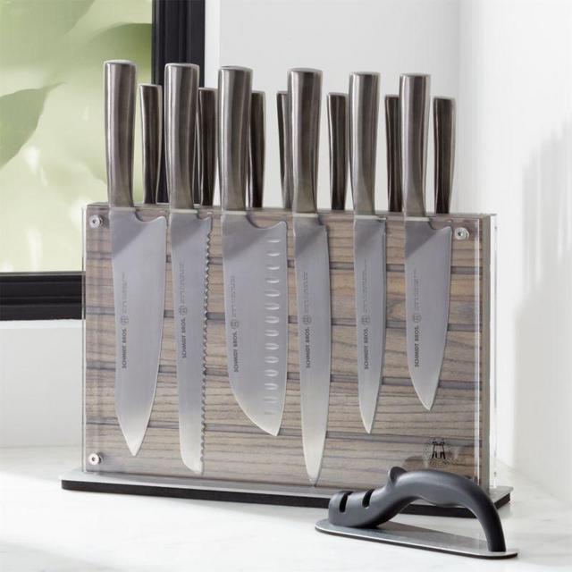 Schmidt Brothers ® Grey Shiplap 15-Piece Knife Set