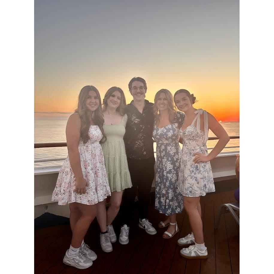 A beautiful sunset on the cruise!