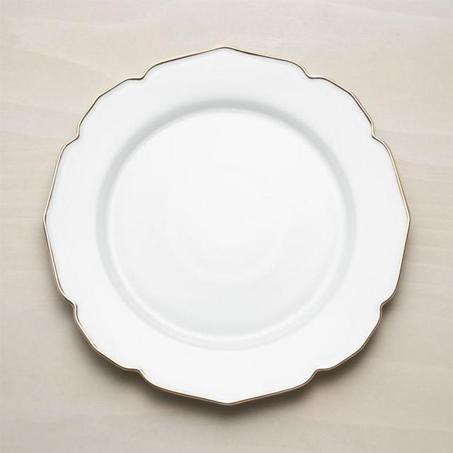 Savannah Charger Plate with Gold Rim