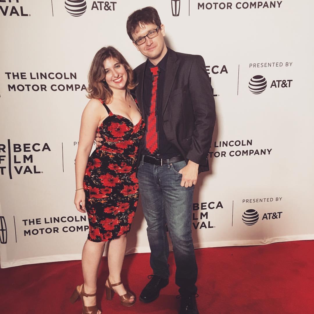 At the Tribeca Film Festival red carpet for a film Michael worked on!