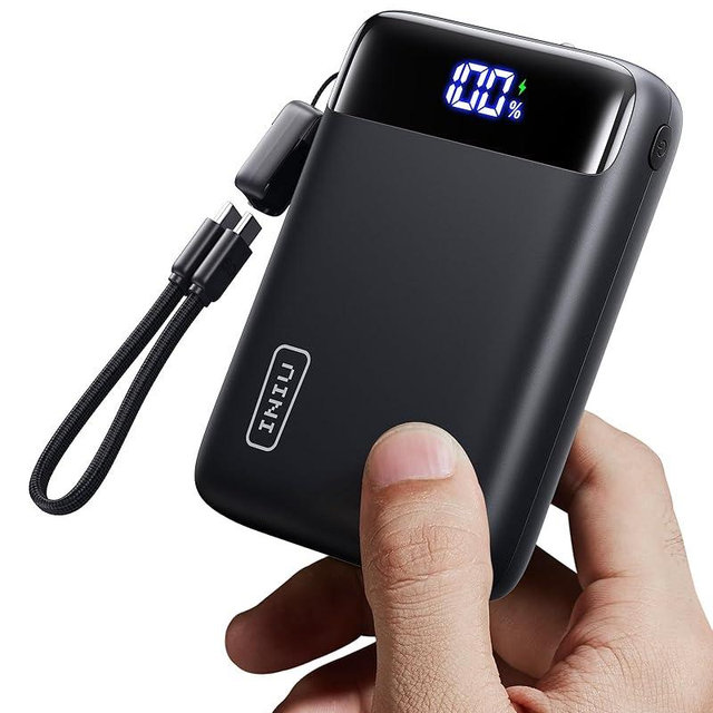 INIU Portable Charger, Smallest 22.5W 20000mAh USB C in & Out Power Bank Fast Charging, PD 3.0+QC 4.0 LED Display Phone Battery Pack Compatible with iPhone 16 15 14 13 Pro Samsung S23 Google iPad etc