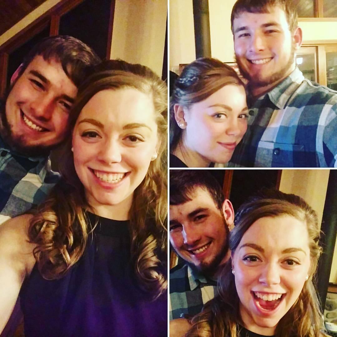 Taylor and Nathan on Taylor's birthday. February 14, 2017
