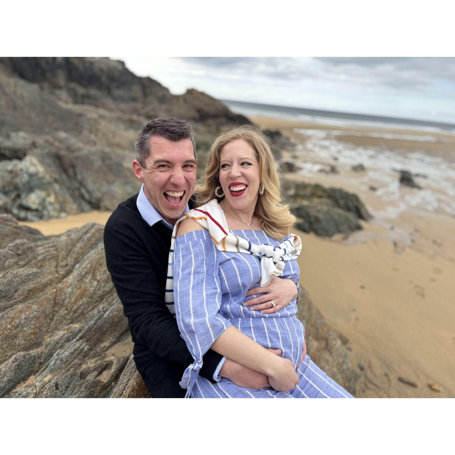 Bretagne fun during our baby photo shoot. (March 2025)
